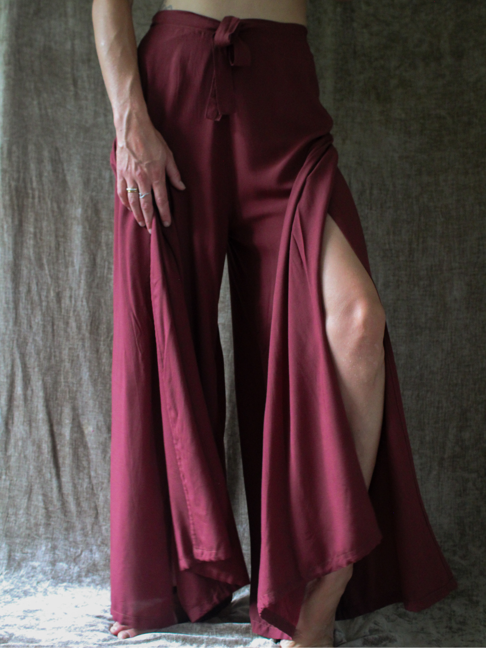 Maya | Earth - Plain / Wrap Pants