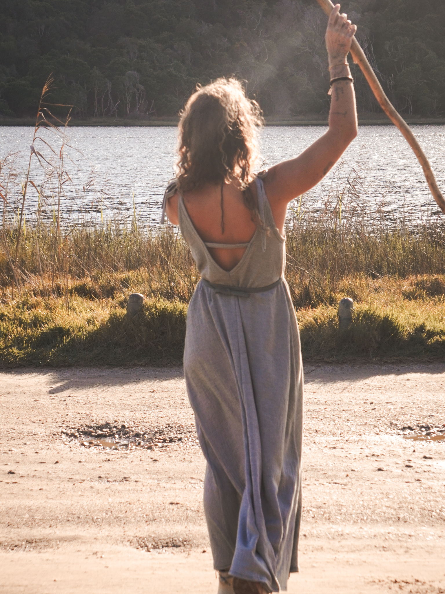 Omilia | Seafoam / Adjustable Tie Dress