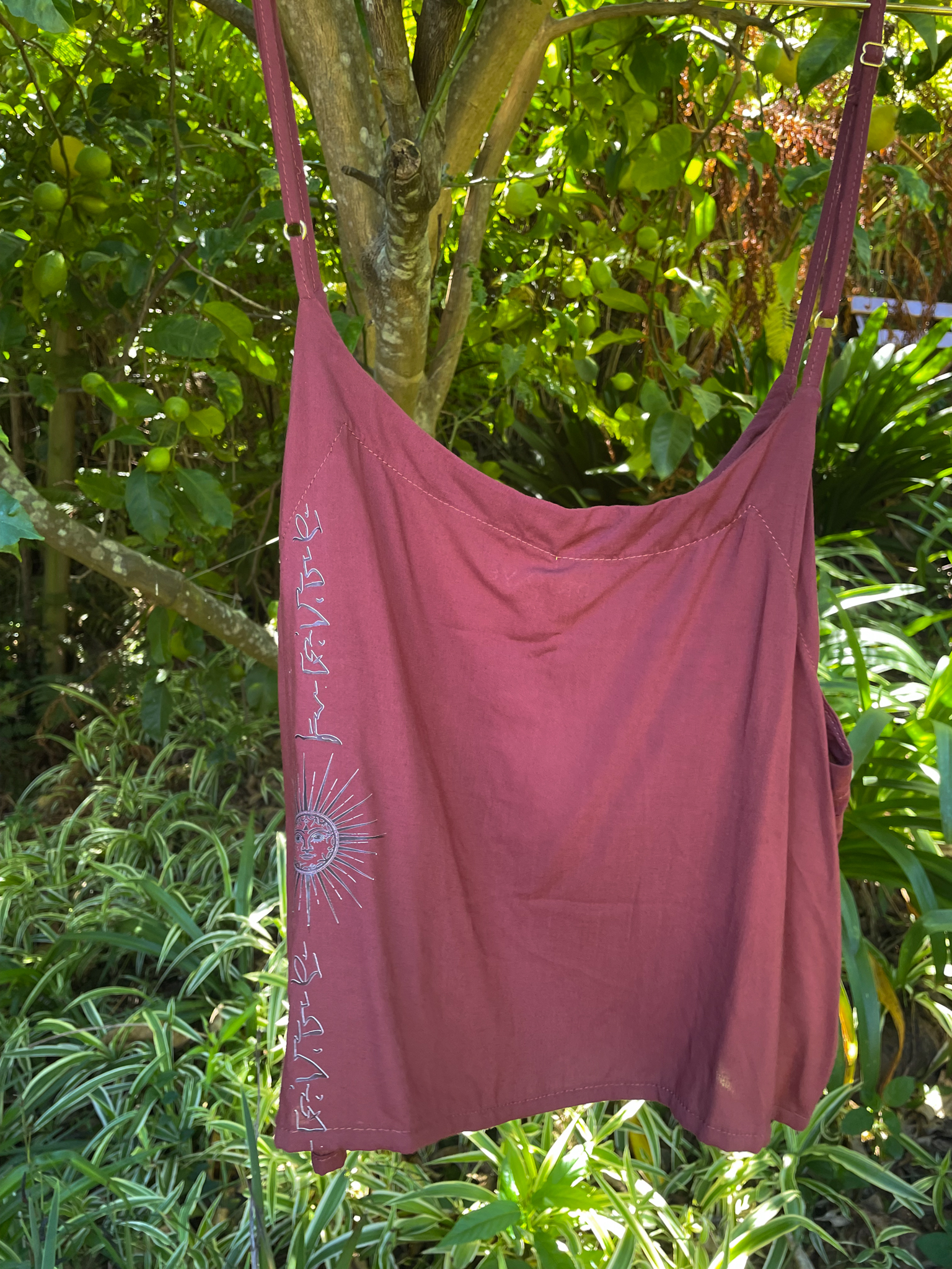 Ela | Earth - Brown Sun on Back / Top